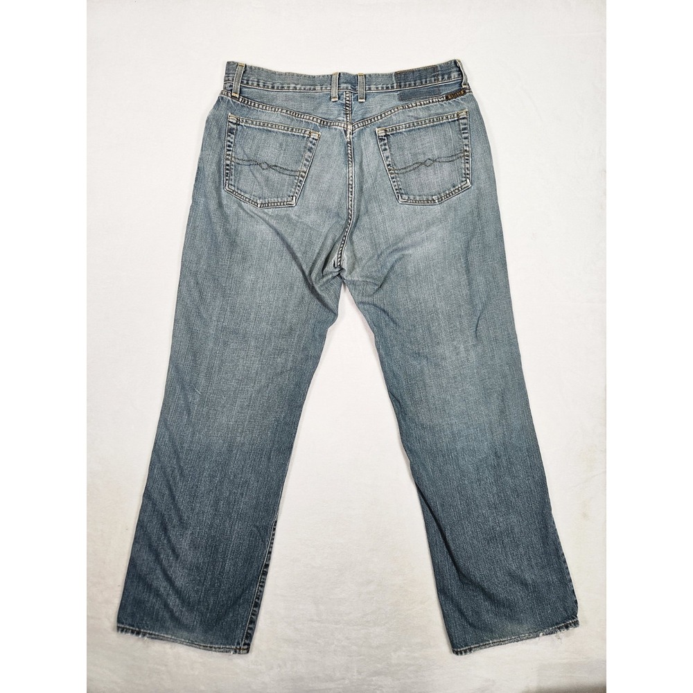 Vtg Lucky Brand Dungarees Gene‎ Montesano Jeans Men 36 Chopper Bootleg USA - Picture 5 of 11